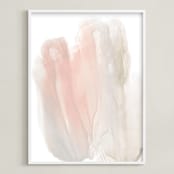 "Randomness" - Art Print in dusty peach by Helen Halik - Framed