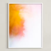 "Daisy 02" - Art Print in butter by Laura Hamm - Framed