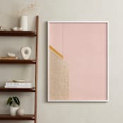 "A Balanced Arch II" - Art Print in Creamy Pink by Lisa Sundin - In a Room