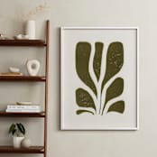 "Growth II" - Art Print in Olive Green by Alisa Galitsyna - In a Room