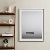 "Solitude In Fog II" - Art Print in Grey Sea by Jennifer Morrow - In a Room