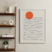 "Infinite Expectation" - Art Print in Tangerine by Adelyn T. - In a Room