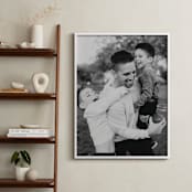 "The Big Picture: Father's Day Framed Photo" - Framed Photo in White by Minted - In a Room
