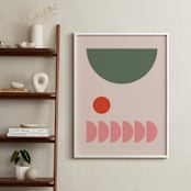 "Valentina" - Art Print in Olive by Alex Roda - In a Room