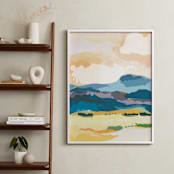 "Sunset Escape" - Art Print in Golden Yellow by Sara Shashani - In a Room
