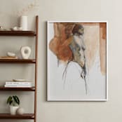 "After the Bath II" - Art Print in burnt sienna by Patricia Robitaille - In a Room