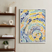 "Sun Drop" - Art Print in Golden Yellow by Holly Royval - In a Room