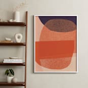 "paper jitter" - Art Print in papaya by Carrie Moradi - In a Room