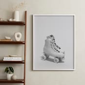 "Roller Skates " - Art Print in Powder by Cristiane - In a Room