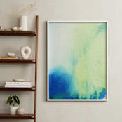 "Sunshine and Rain" - Art Print in True Blue by Artsy Canvas Girl Designs - In a Room