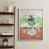 "Awake" - Art Print in Burnt Orange by Misty Hughes - In a Room