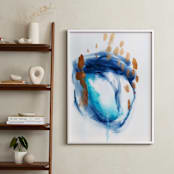 "Blue Flowing Watercolor" - Art Print in Ocean Blues by Amy Lighthall - In a Room