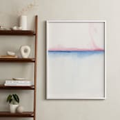 "Cinque Terre Four" - Art Print in Pink Sky by Emily Magone - In a Room