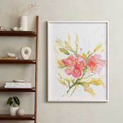 "Softly" - Art Print in Coral Pink by Mya Bessette - In a Room