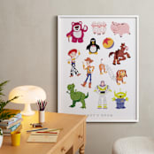 "Andy's Toys from Disney and Pixar's Toy Story" - Personalized Art Print in Candy by Rebecca Smith - In a Room