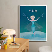 "Disney Elsa's Magic" - Personalized Art Print in Frost by Lori Wemple - In a Room