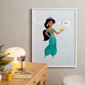 "A Wish from Disney's Jasmine" - Personalized Art Print in Fountain by Lori Wemple - In a Room