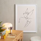 "Tinkerbell's Magic" - Art Print in Cream by Teju Reval - In a Room