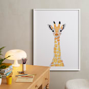 "baby animal.giraffe" - Art Print in merigold by Cass Loh - In a Room