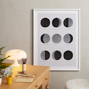 "the lunar cycle" - Art Print in Moon Rock by Dawn Jasper - In a Room