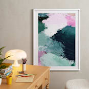 "Vivid Splash" - Art Print in Ocean by Melanie Severin - In a Room