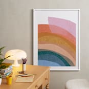 "paper rainbow" - Art Print in Rainbow by Carrie Moradi - In a Room