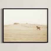 "Wild and Free" - Art Print in Dusty Road by Robin Ott - Framed