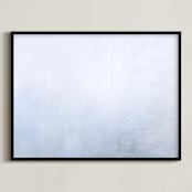 "Beautiful Nature Three" - Art Print in Soft Whites by Sher Schier - Framed