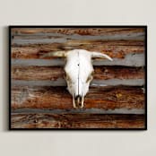 "Time Tells No Lie" - Art Print in Barnwood by Leslie Le Coq - Framed