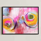 "Cast My Spell " - Art Print in Light Sun by Julie Hawkins - Framed