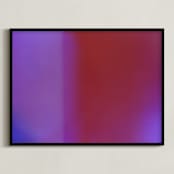 "Experiments With Film 001" - Art Print in Solid Red by Arash Fattahi Acosta - Framed