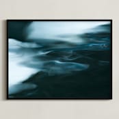 "Dark & Stormy" - Art Print in Blue Storm by Melissa Anne McClain - Framed