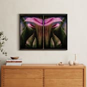 "Calla Lily Collage" - Art Print in Calla Lily Pink by Andy Mars - In a Room