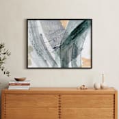"The Way They Move" - Art Print in sea green by Lauren Packard - In a Room
