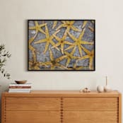 "sea stars" - Art Print in ochre by Julie Hebert - In a Room