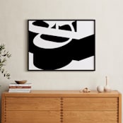 "Dimensional Type" - Art Print in Noir by King Richard IX - In a Room