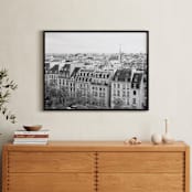 "Marais Rooftops" - Art Print in Grey by Caroline Mint - In a Room