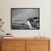 "morning catch" - Art Print in black & white by Crystal Lynn Collins - In a Room
