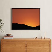"Mountains of Eilat #8" - Art Print in Golden Sunset by Tal Paz-Fridman - In a Room