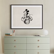 "Mickey is riding the bicycle backwards" - Art Print in Craft by Sumak Studio - In a Room