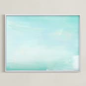 "Whitehaven" - Art Print in Mabel by Artsy Canvas Girl Designs - Framed