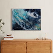 "Oceana" - Art Print in Ocean Blue by Alice Lin - In a Room