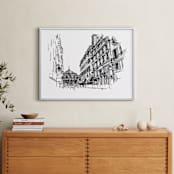 "Paris 2" - Art Print in Black by IMG_101 - In a Room