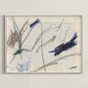 "Lines" - Art Print in Canvas by Lauren Packard - Framed