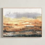 "Dance to Your Own Intuition" - Art Print in Earthy Brown by Samantha Tang - Framed Canvas