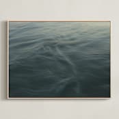 "Calm Water" - Art Print in Deep Emerald Green by Cristina Marie - Framed Canvas