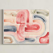 "Passages" - Art Print in Tender by Sumak Studio - Framed Canvas