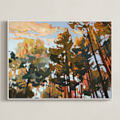 "Hands High" - Art Print in Twilight by Jess Franks - Framed Canvas