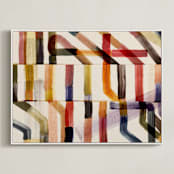 "pipes I" - Art Print in Rust by Sumak Studio - Framed Canvas