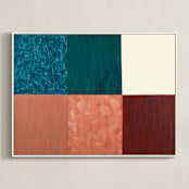 "Seaworthy" - Art Print in Coral Reef by Camille Pietrow - Framed Canvas